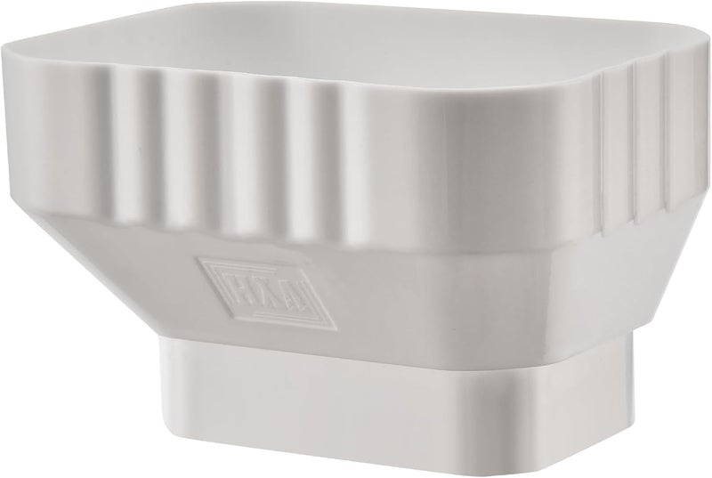 VYH 3x4 to 2x3 Gutter Downspout, Downspout to Downspout Adapter (White 1 Pack) - Image 4
